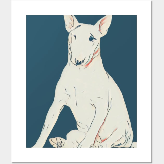 Sit Bull Terrier Wall Art by ReanimatedStore